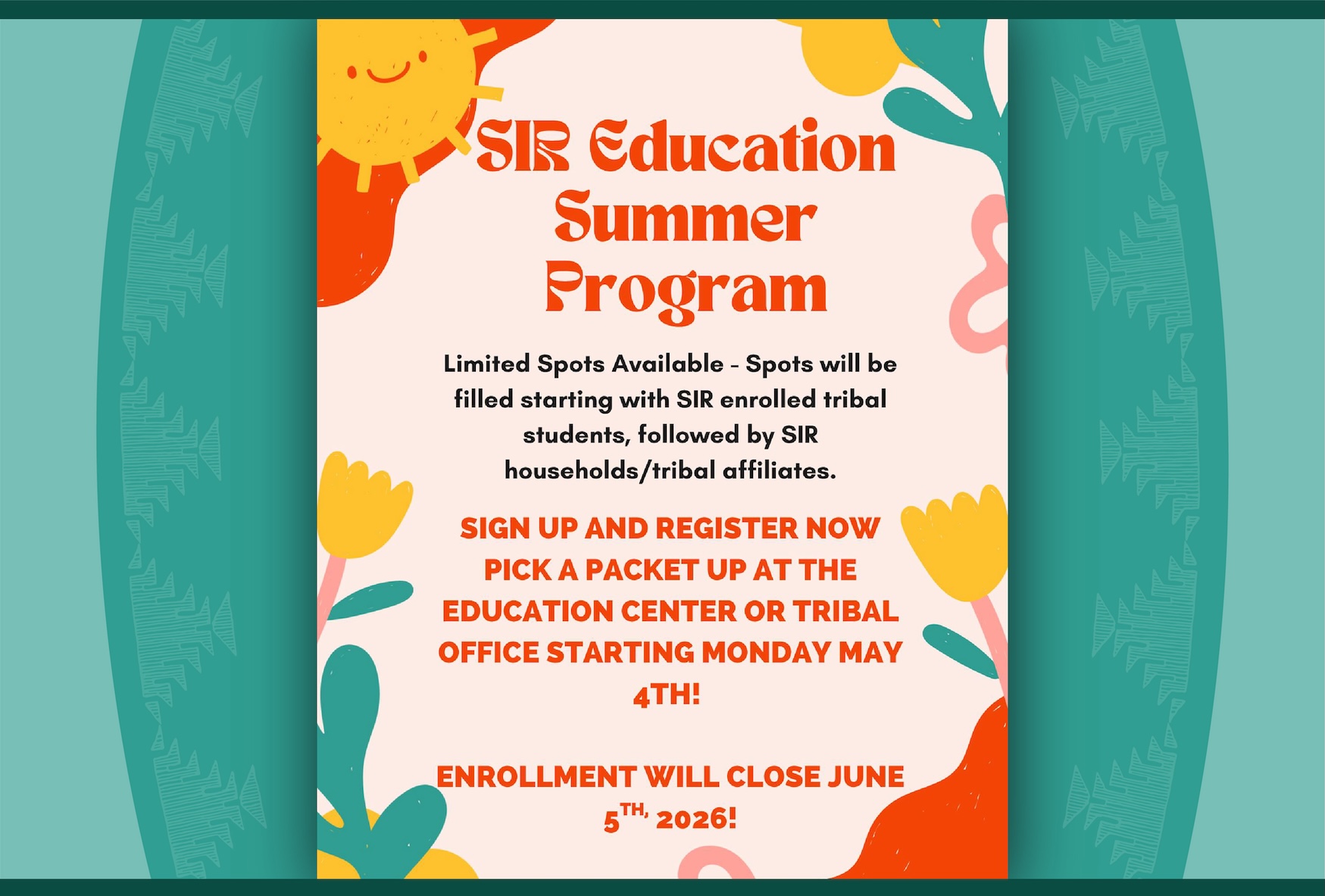 Summer School Program Flyer